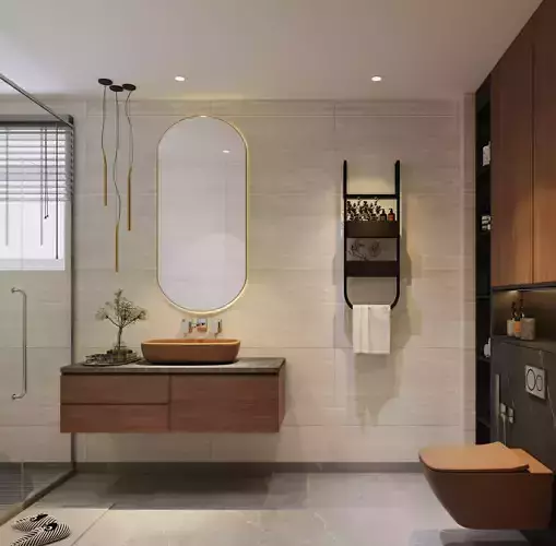 MODERN BATHROOM INTERIOR