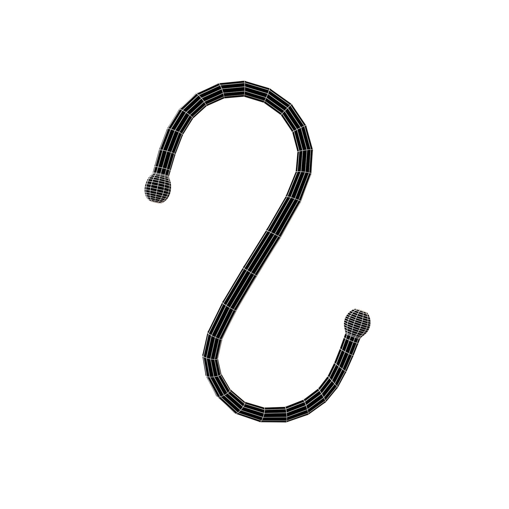 Hook v1 004 Low-poly 3D model_7