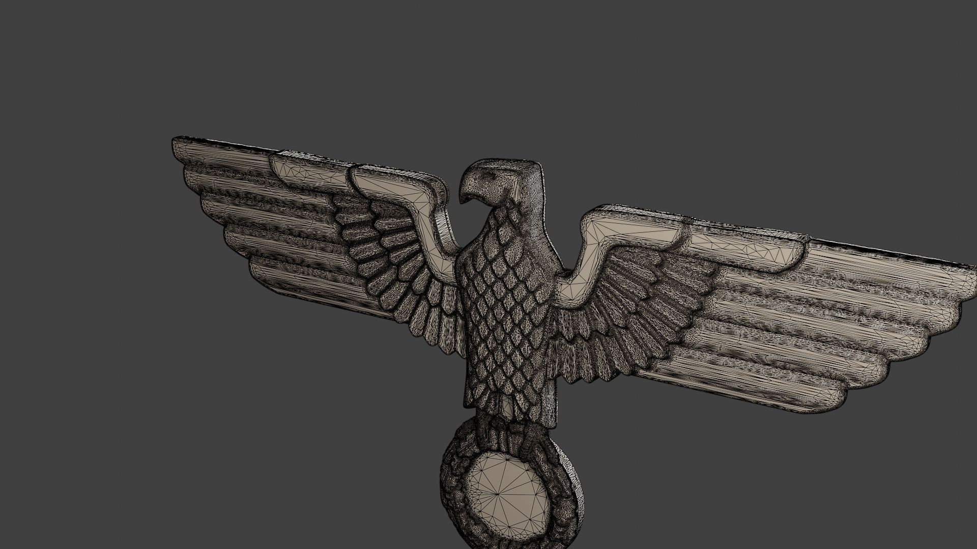 WWII German Eagle A 3D print model_12