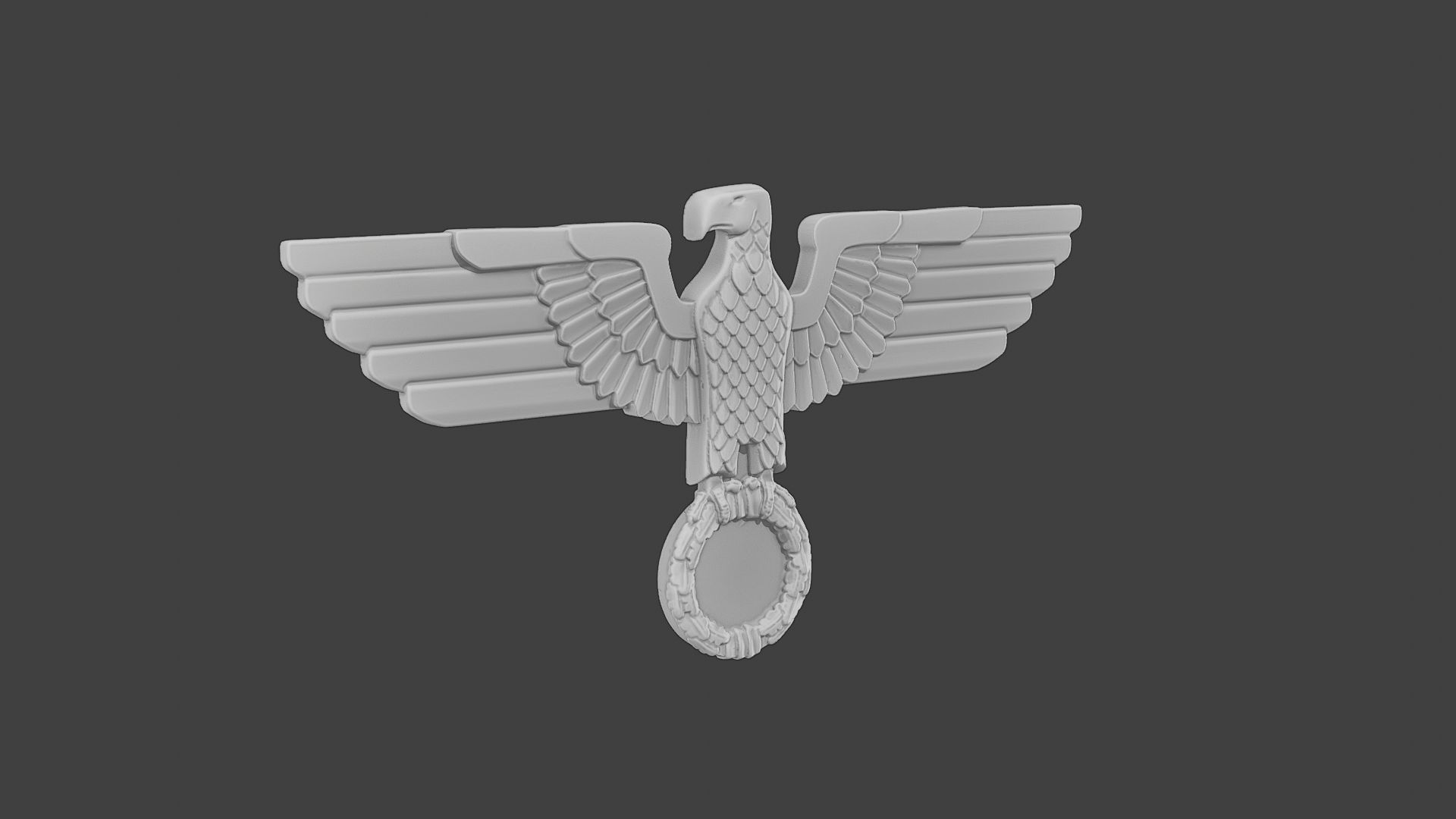 WWII German Eagle A 3D print model_10