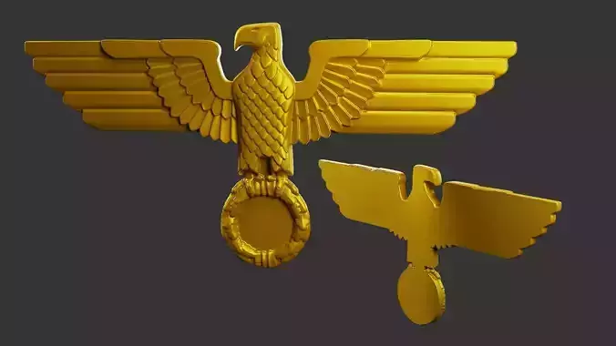WWII German Eagle A 3D print model
