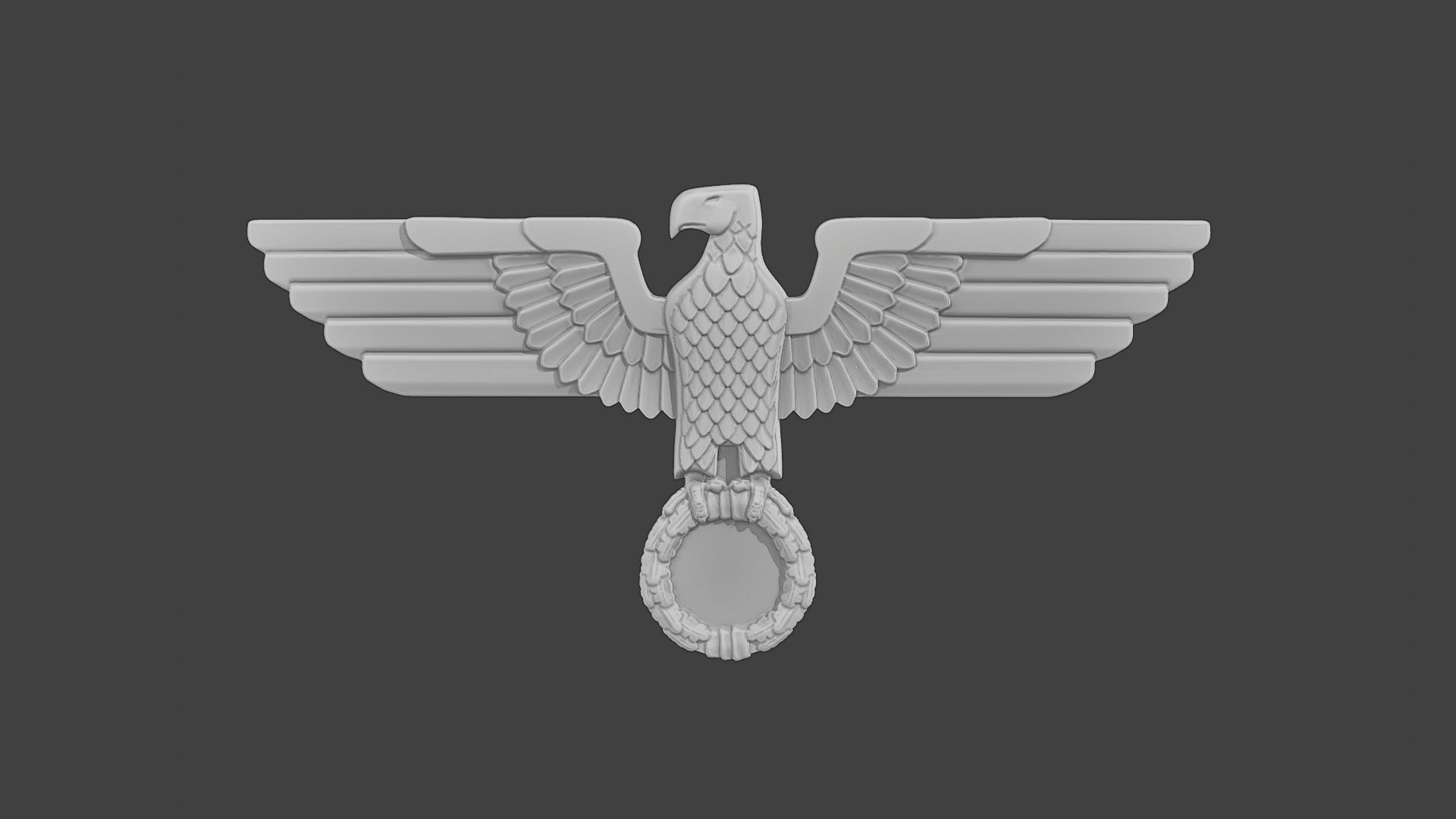 WWII German Eagle A 3D print model_11