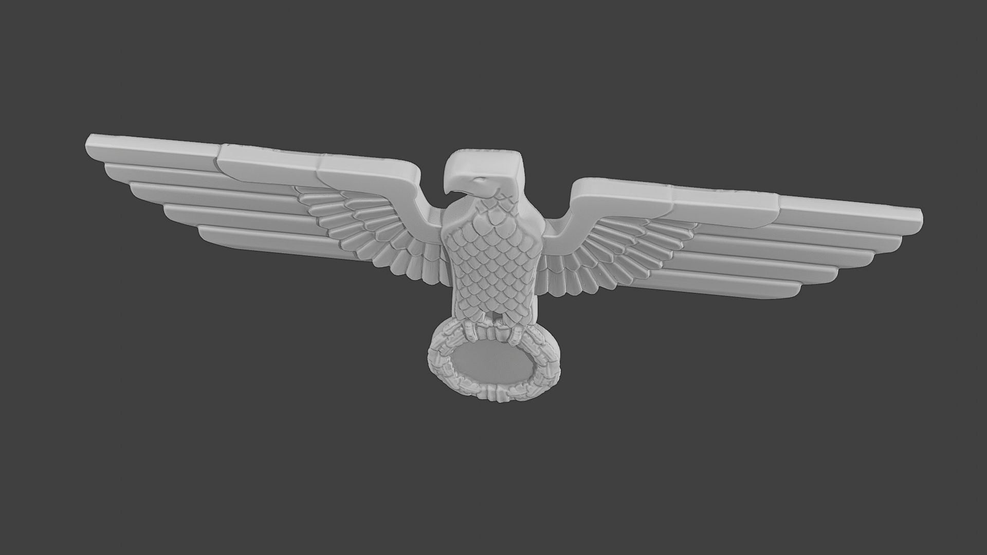 WWII German Eagle A 3D print model_14