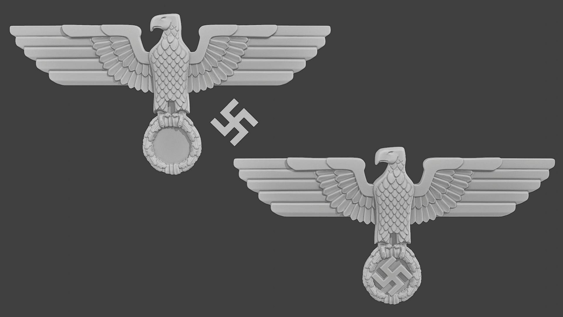 WWII German Eagle A 3D print model_1