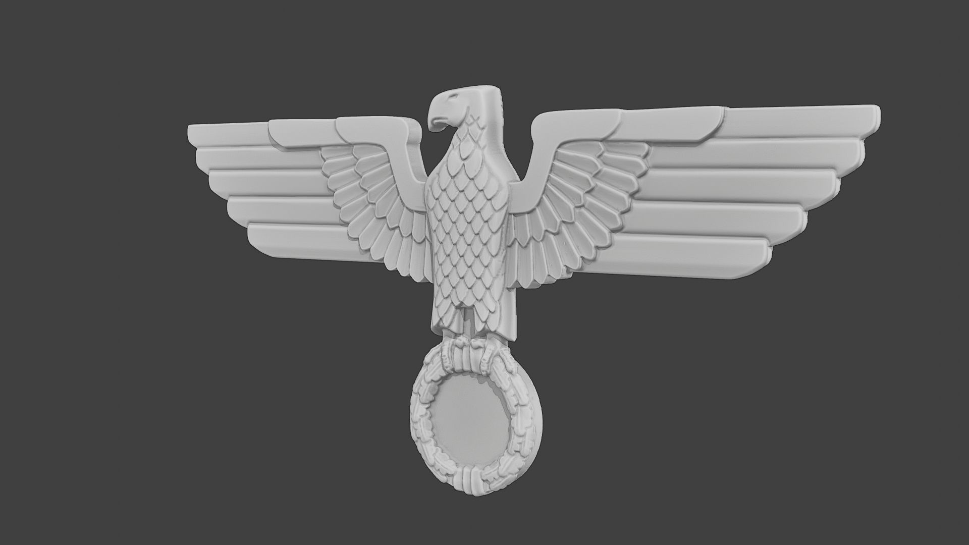 WWII German Eagle A 3D print model_27