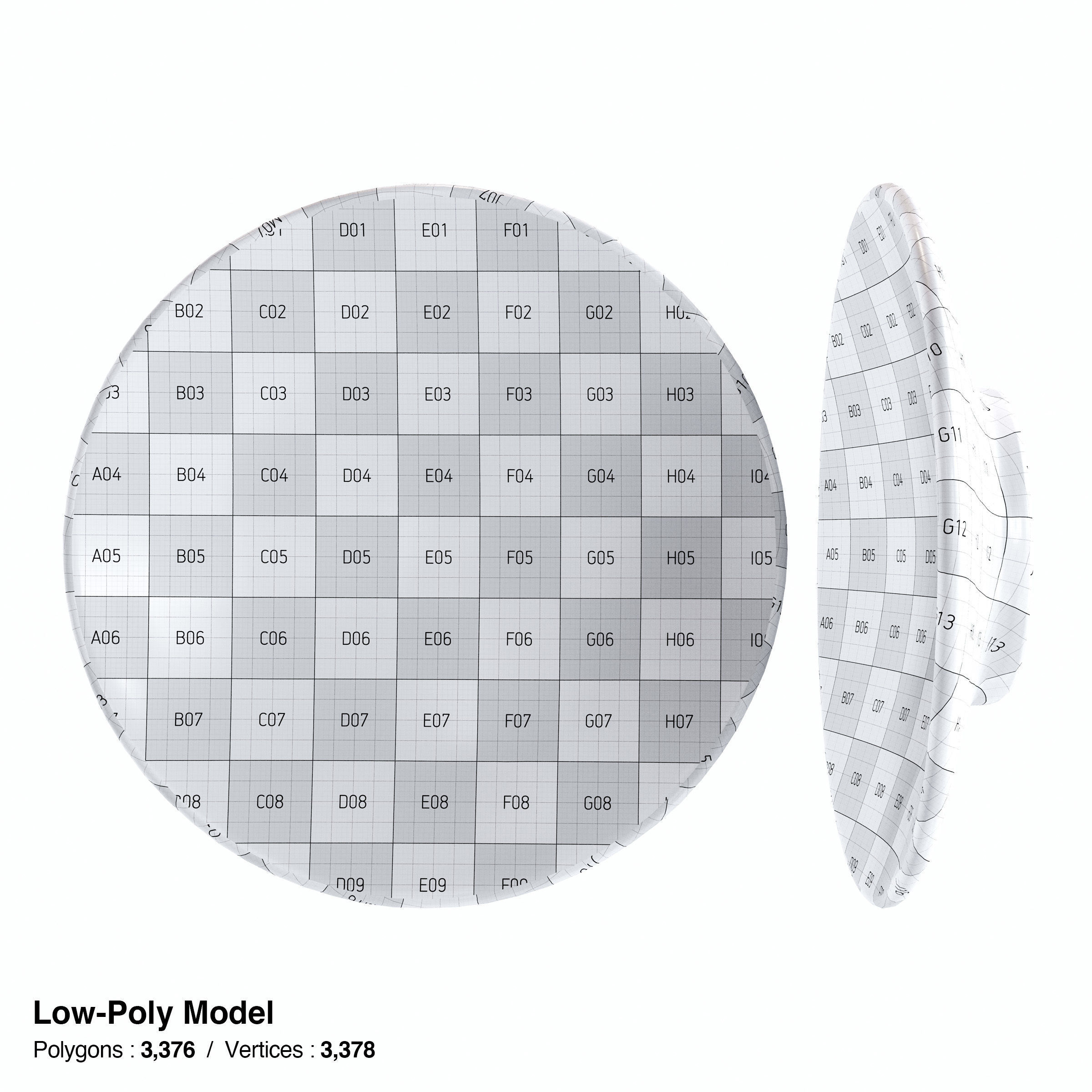 Japanese Tableware Set 8 Low-poly 3D model_17