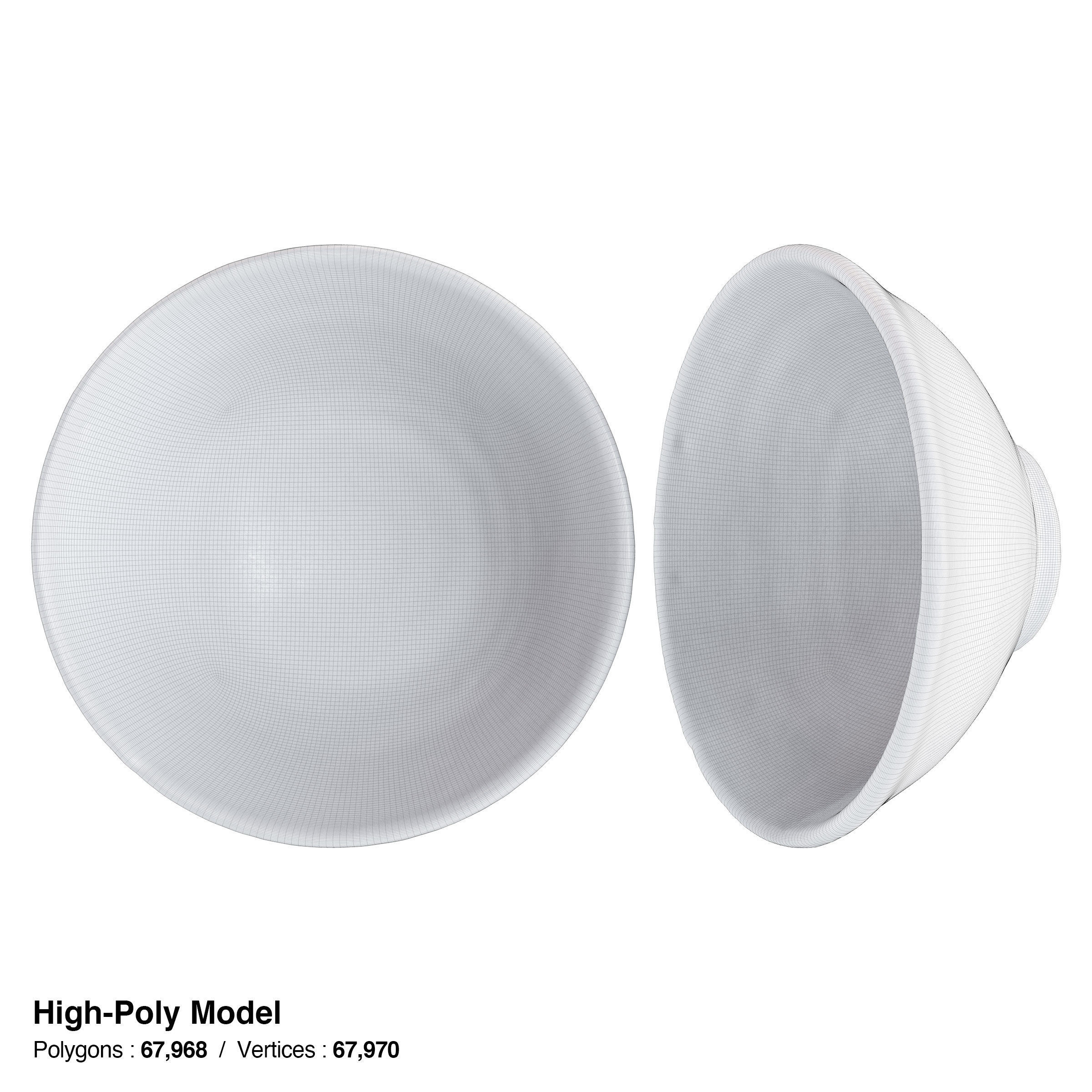 Japanese Tableware Set 8 Low-poly 3D model_7