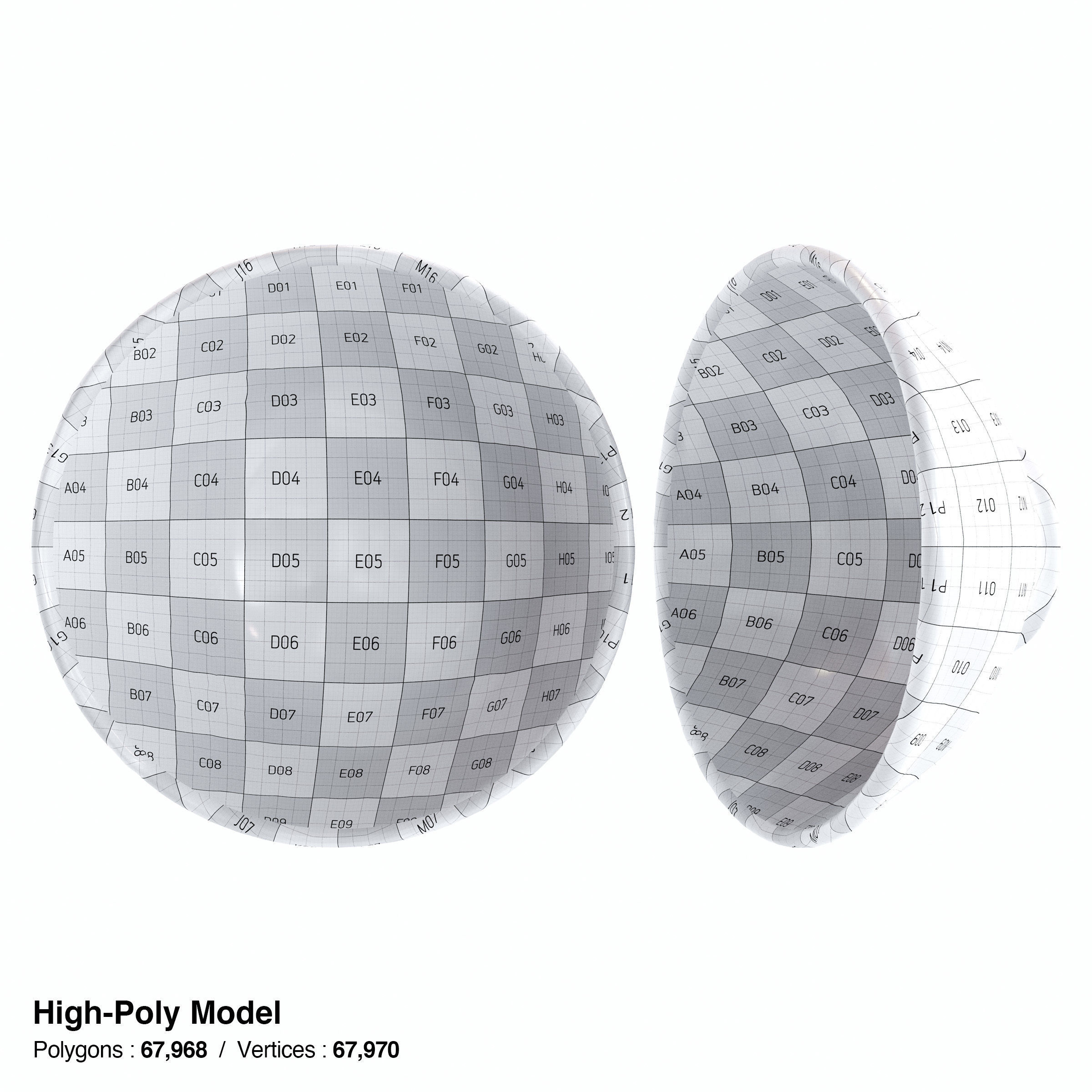 Japanese Tableware Set 8 Low-poly 3D model_8