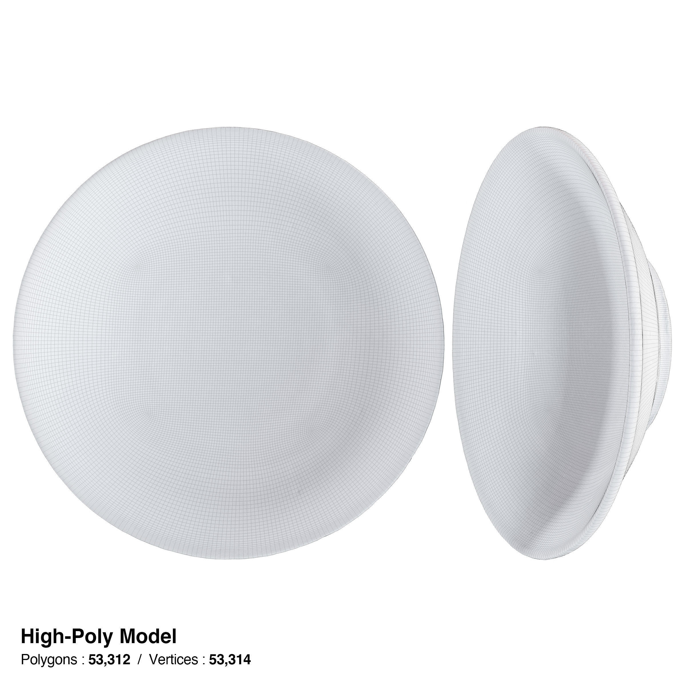 Japanese Tableware Set 8 Low-poly 3D model_13