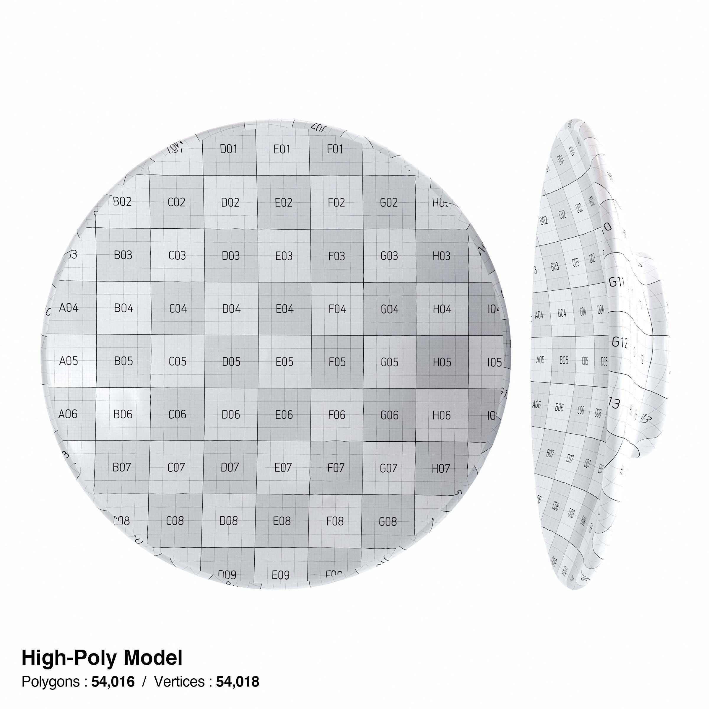 Japanese Tableware Set 8 Low-poly 3D model_20