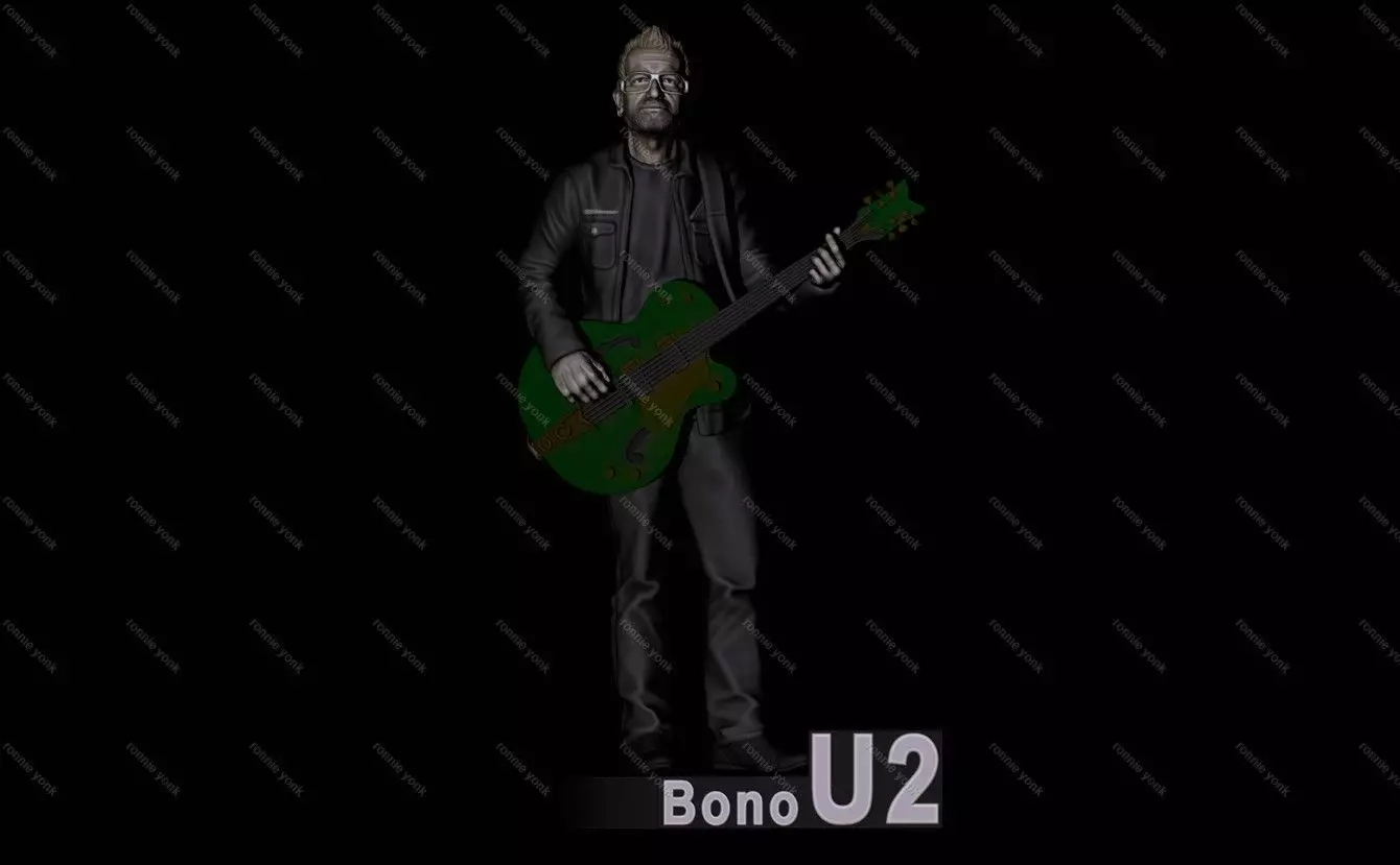 Bono U2 3D printing 3D print model