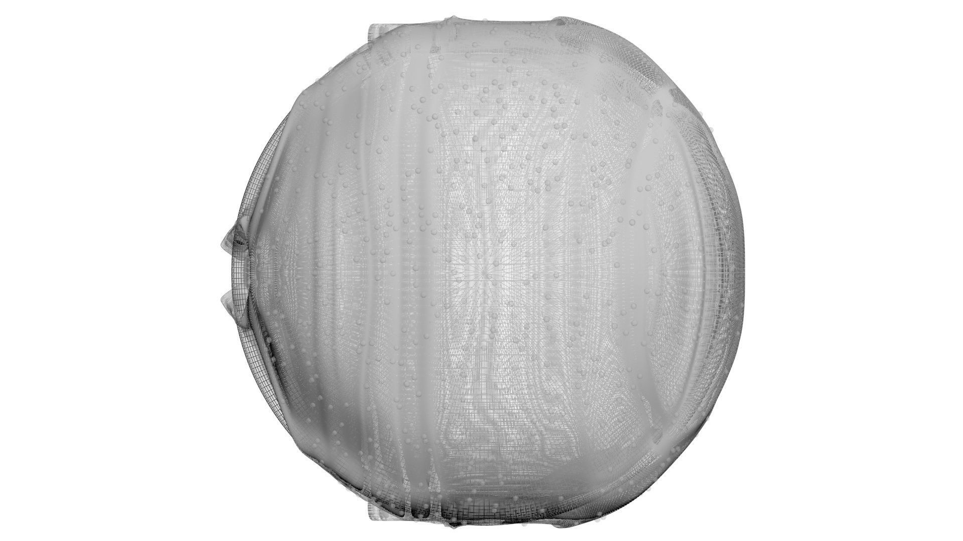 Easter Kulich With Black and White Sprinkles 3D model_23