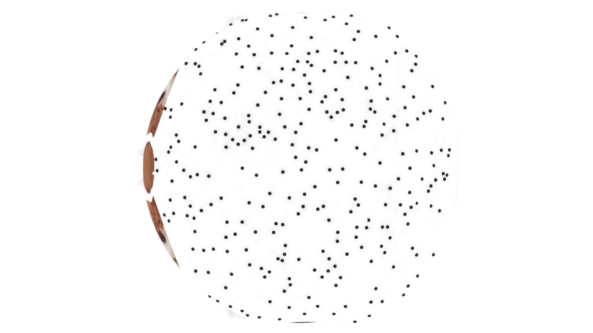 Easter Kulich With Black and White Sprinkles 3D model_14