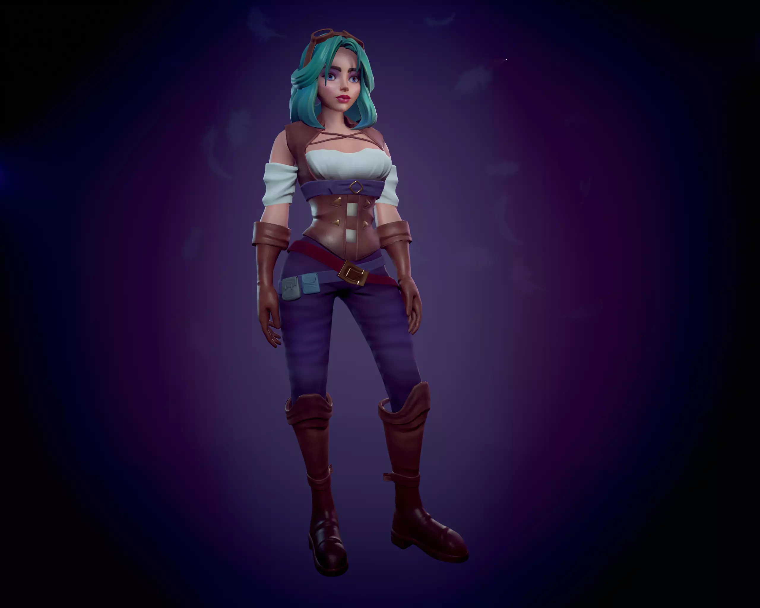 The Alchemist Low-poly 3D model