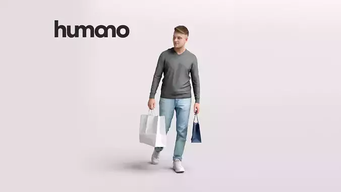 Humano Shopping Man 2208-1 3D model