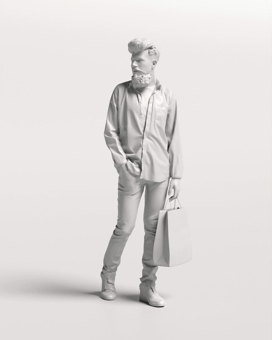 Humano Shopping Man 2208-8 3D model_12