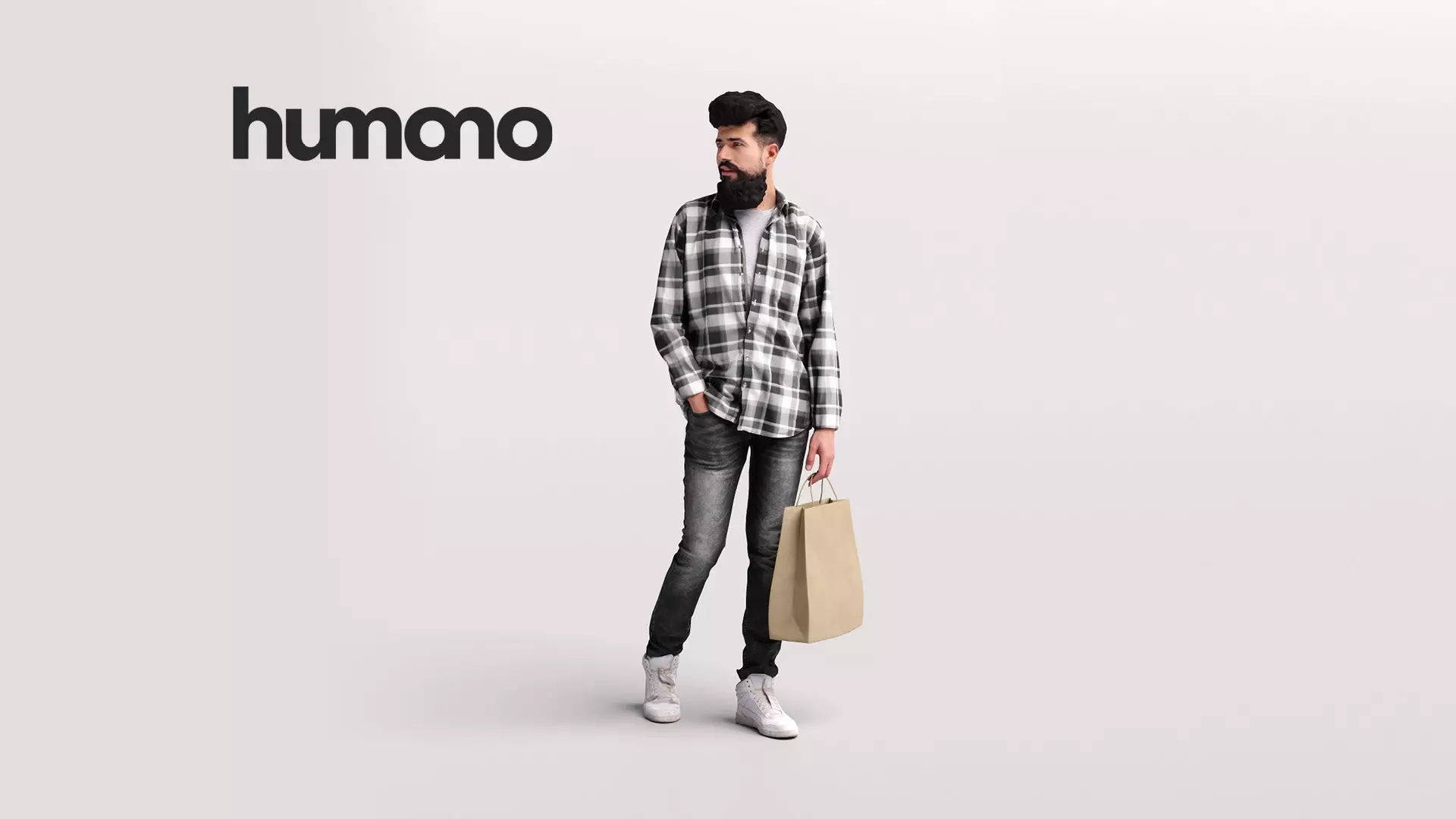 Humano Shopping Man 2208-8 3D model_0