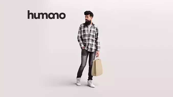 Humano Shopping Man 2208-8 3D model