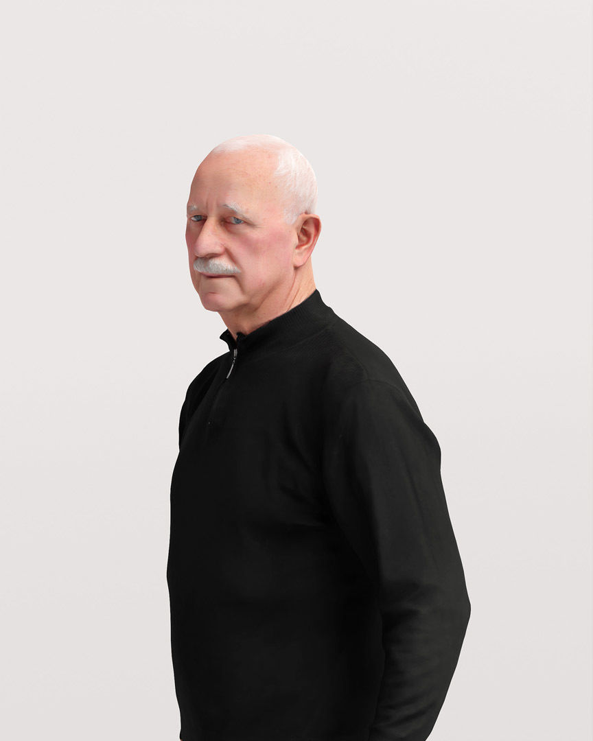 Humano Shopping Old Man 2208-12 3D model_7