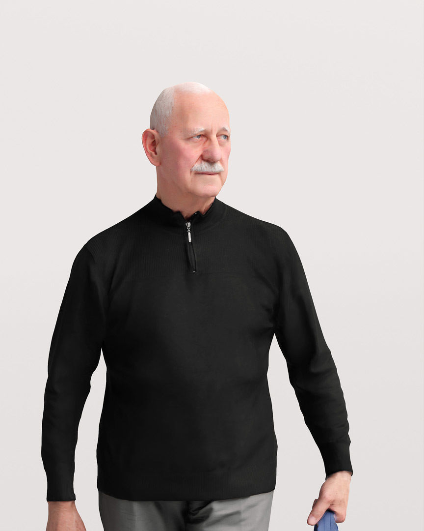 Humano Shopping Old Man 2208-12 3D model_6