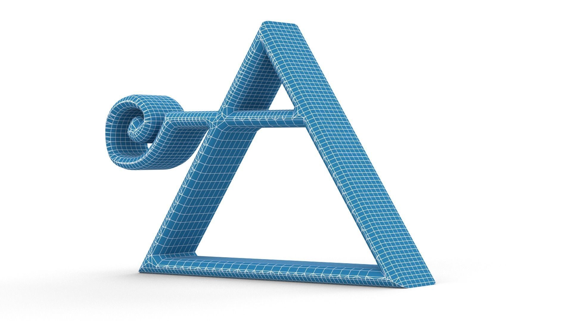 Freemason and alchemist Ancient 3d symbol 3D model_3