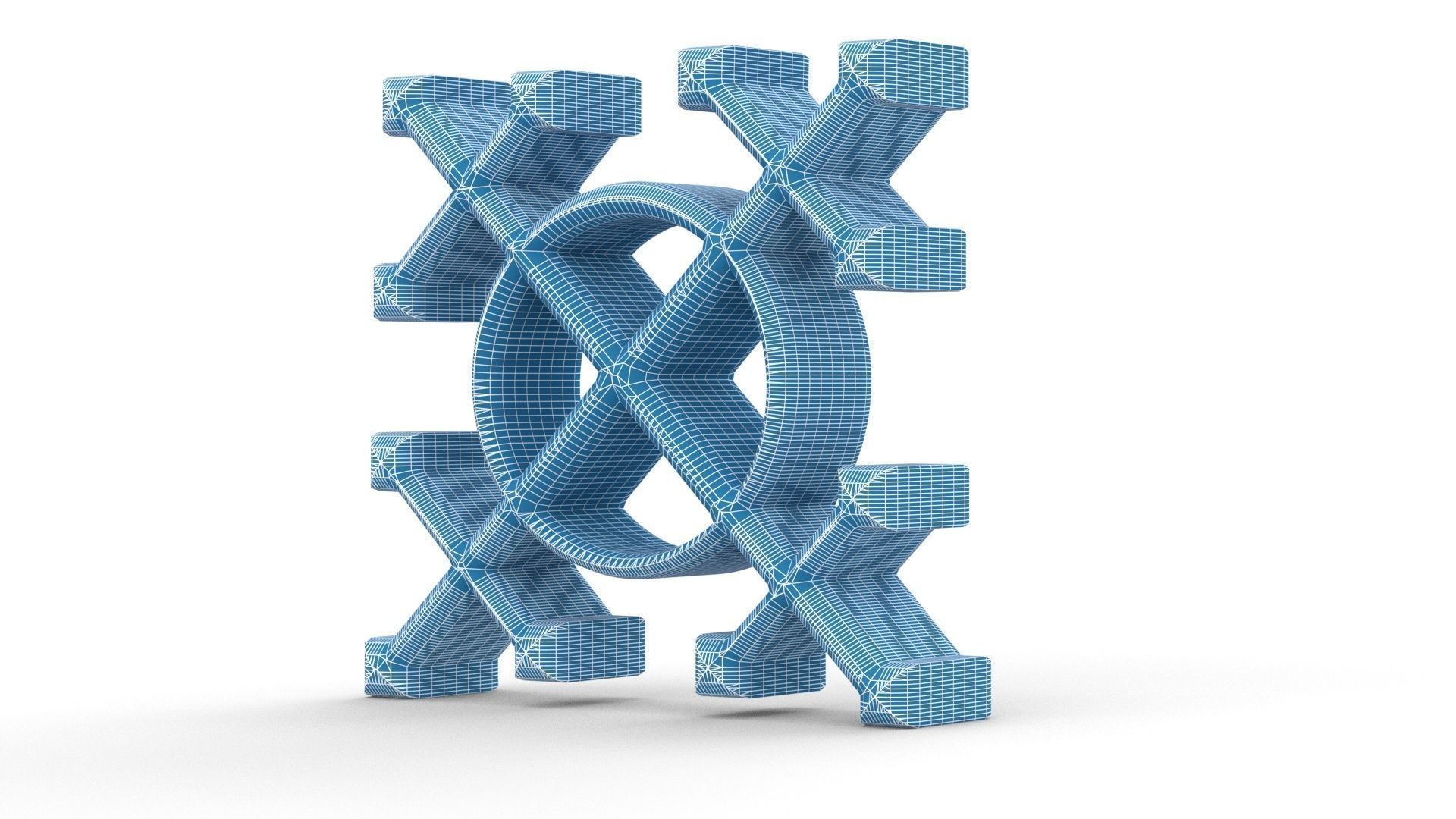 Freemason and alchemist Ancient 3d symbol 3D model_7