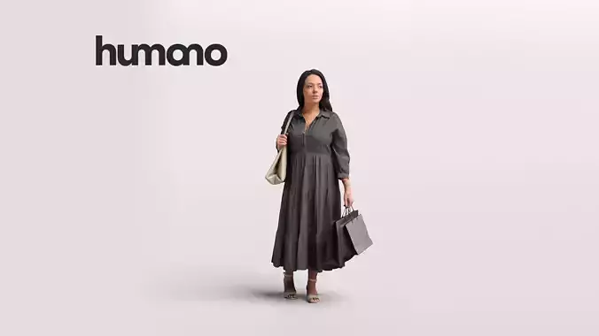 Humano Shopping Woman 2208-10 3D model