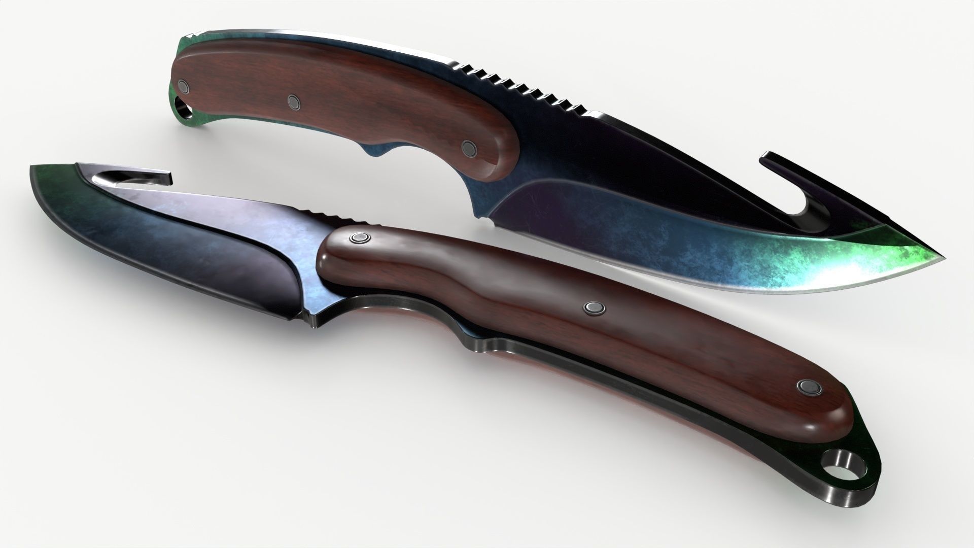Gut Knifes Set 3D model_12