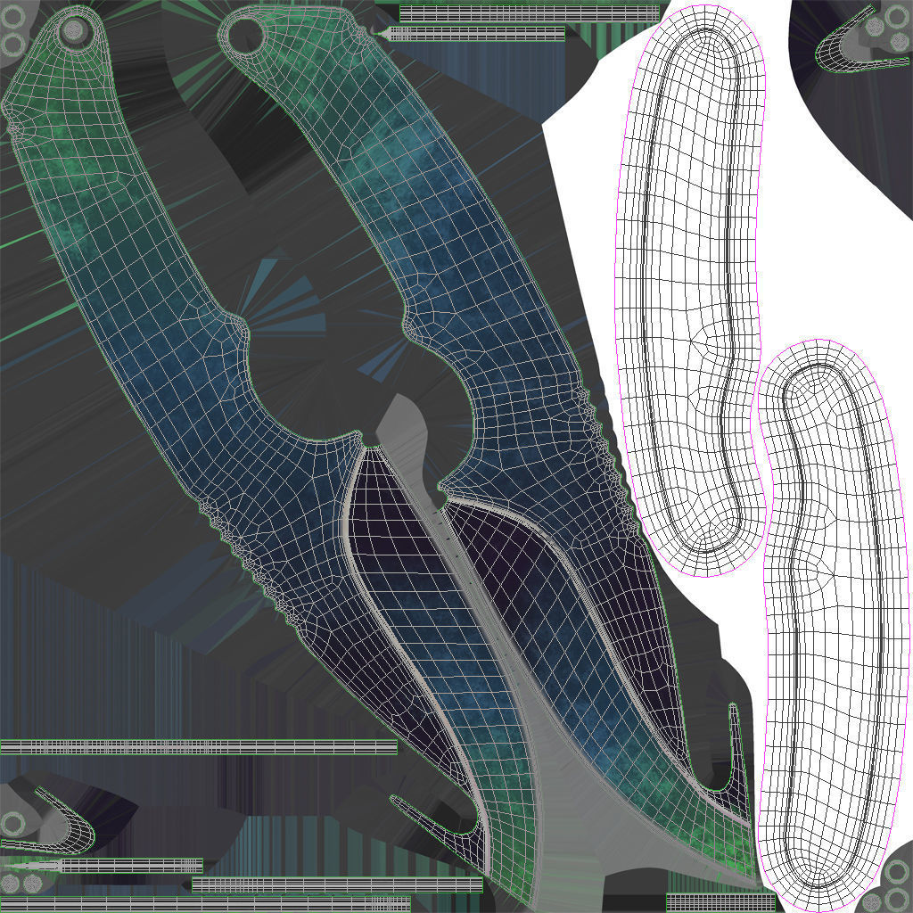 Gut Knifes Set 3D model_17