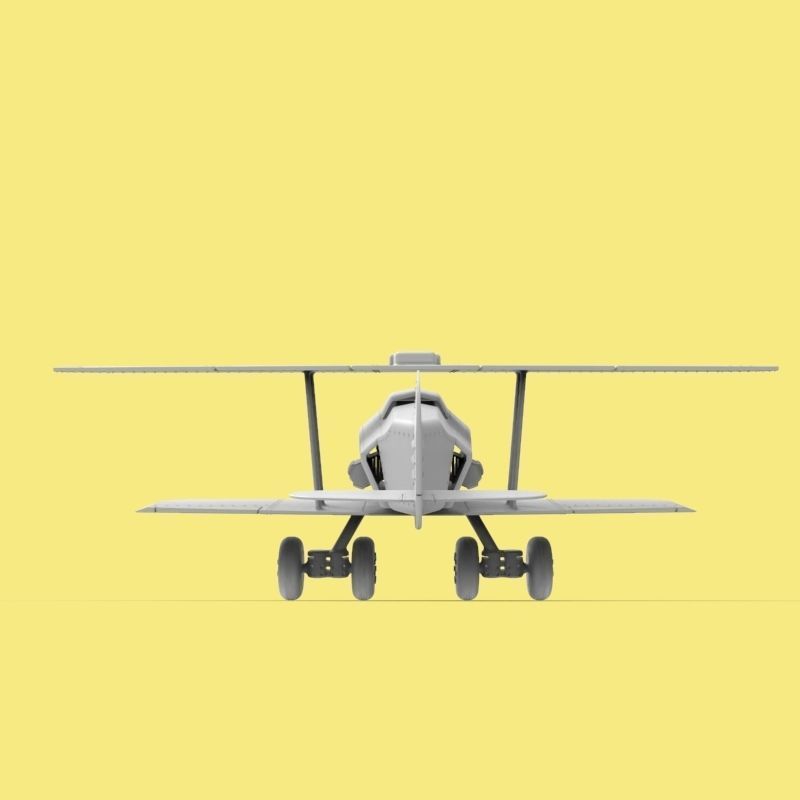 Jet Biplane 3D print model_18