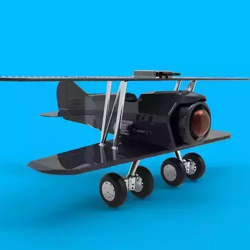Jet Biplane 3D print model
