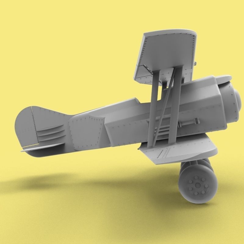 Jet Biplane 3D print model_16