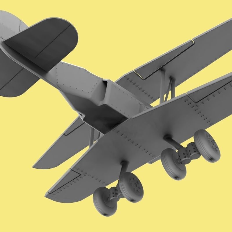 Jet Biplane 3D print model_14
