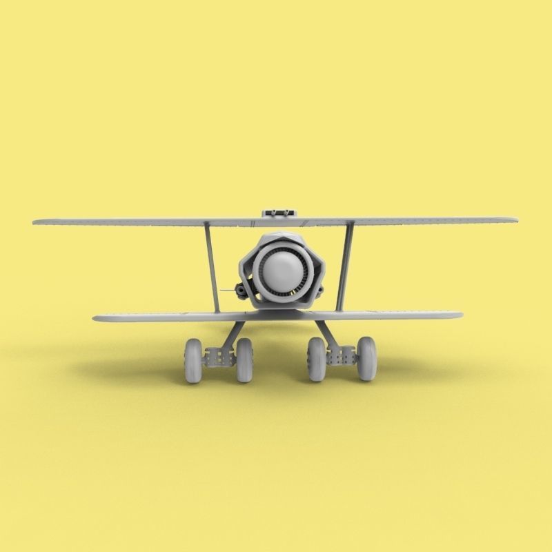 Jet Biplane 3D print model_15