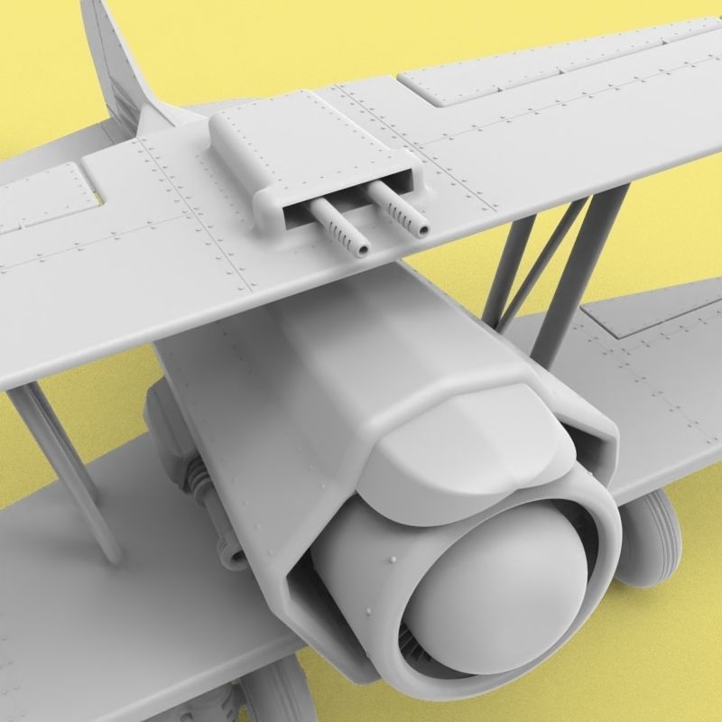 Jet Biplane 3D print model_12