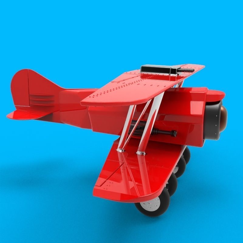 Jet Biplane 3D print model_8