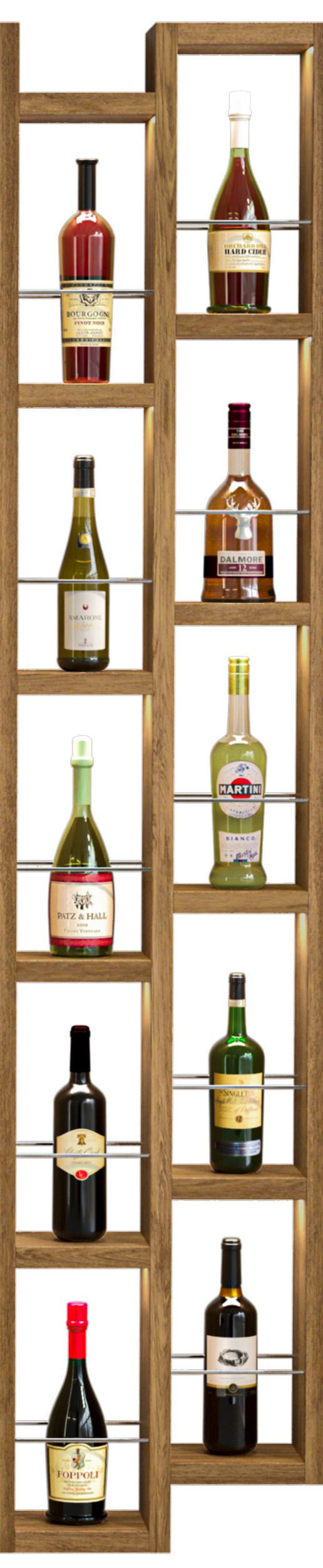 Rack with alcohol 49 3D model_4