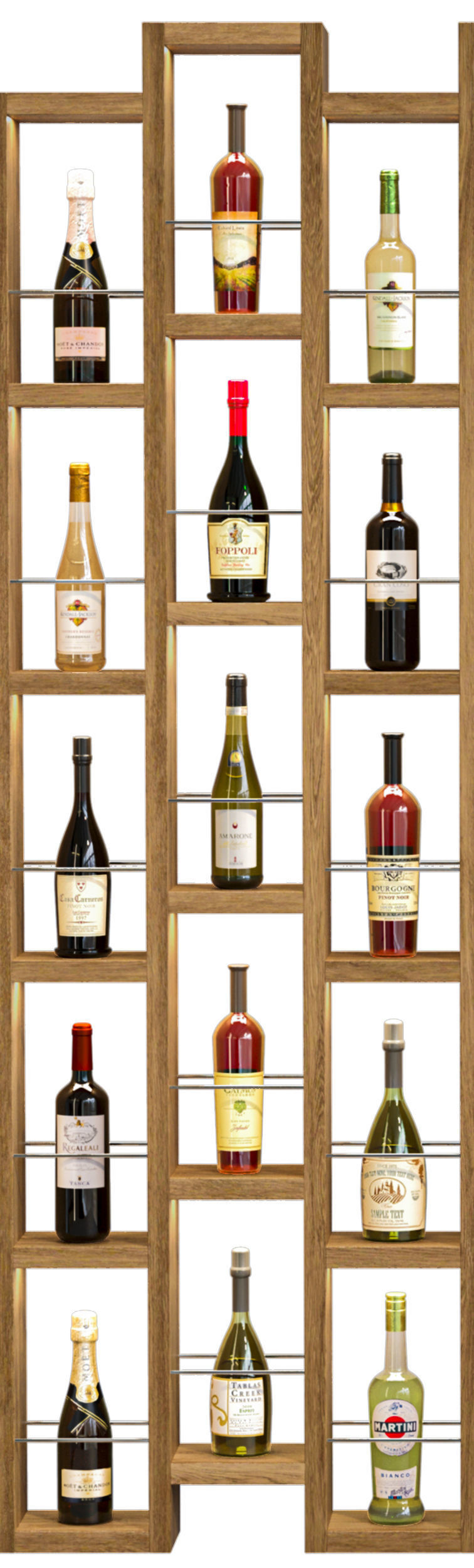 Rack with alcohol 49 3D model_2