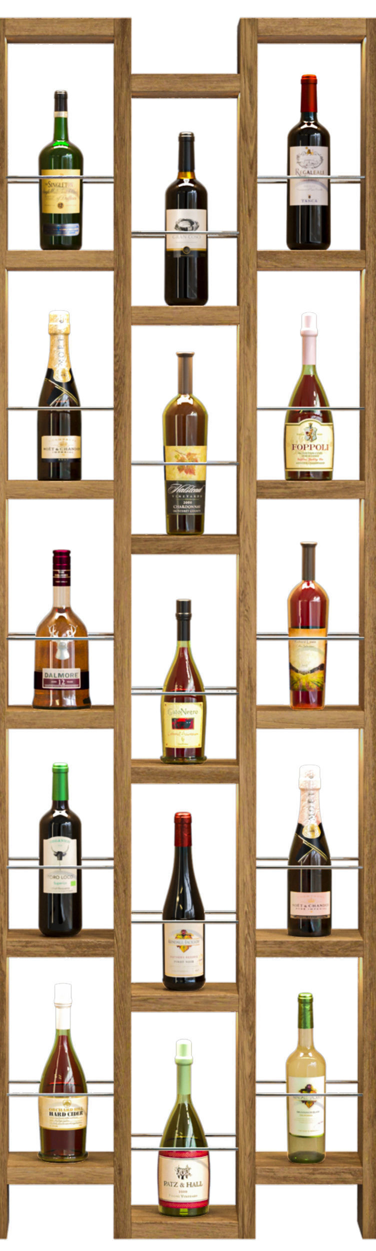 Rack with alcohol 49 3D model_3
