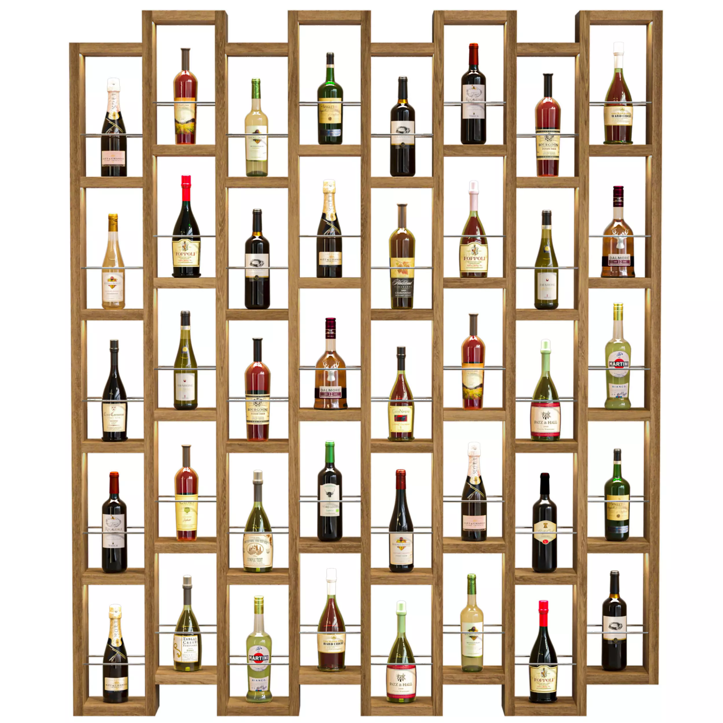 Rack with alcohol 49 3D model_0
