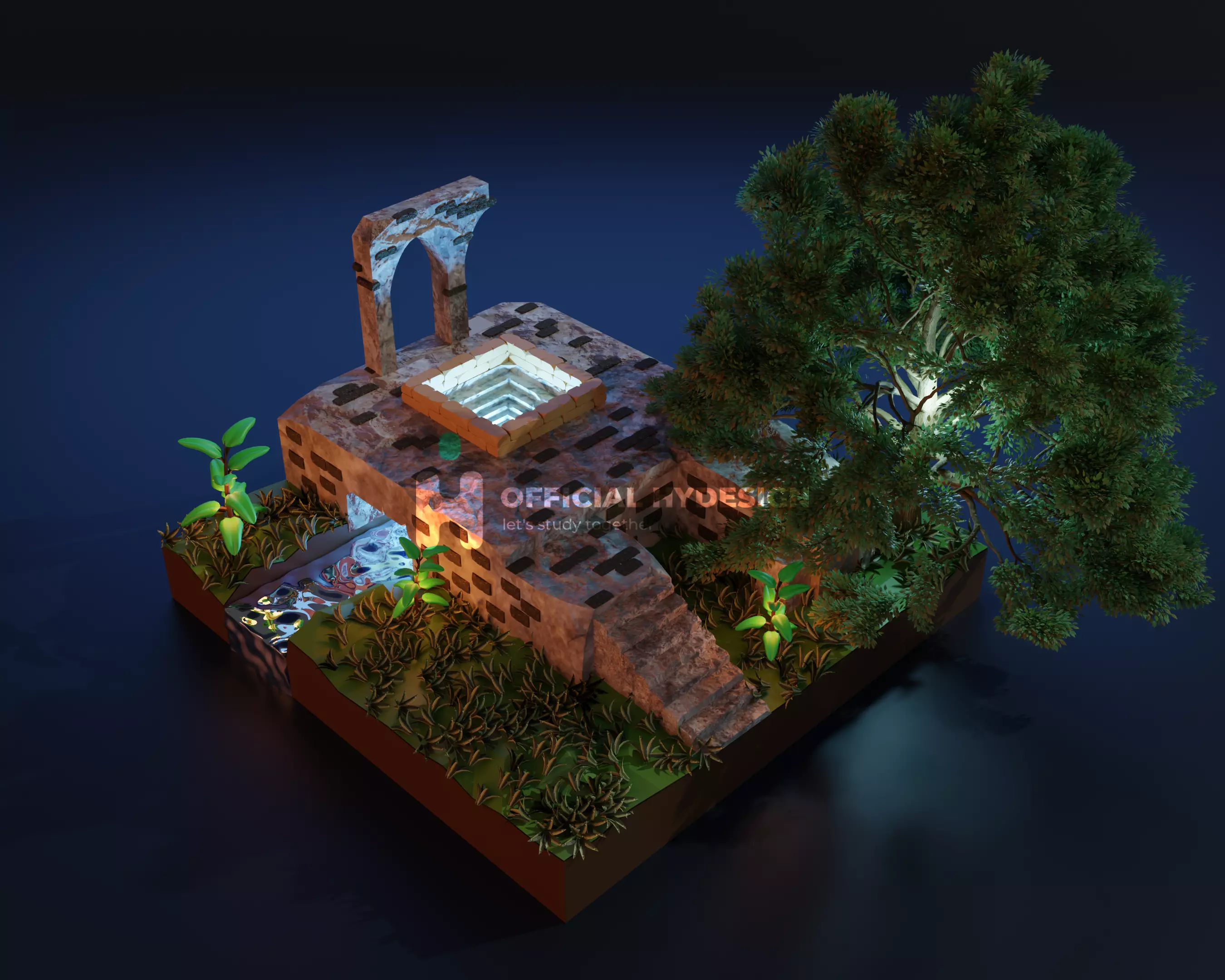 3D Isometric Fantasy 3D model_0