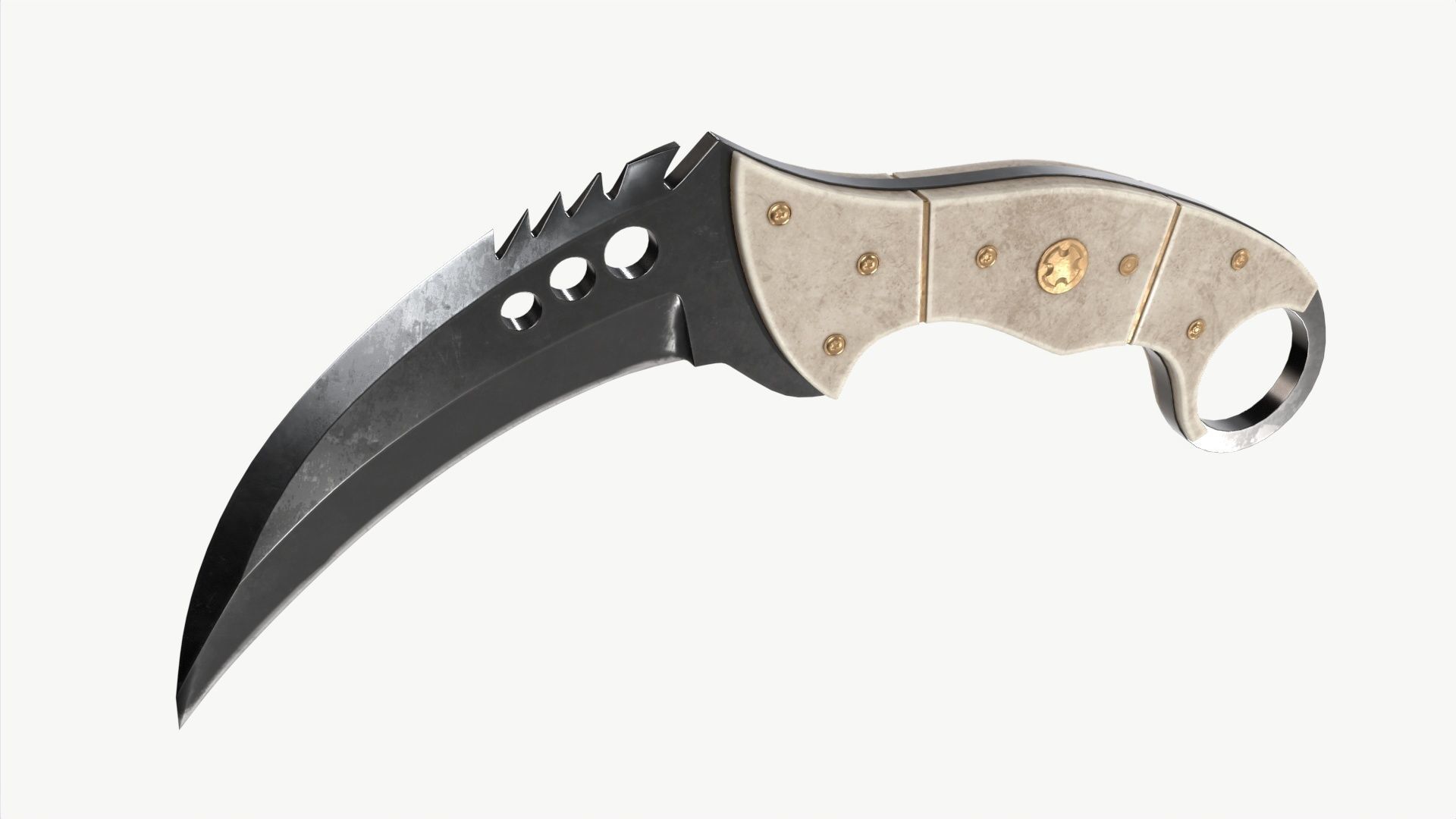 Talon Knifes Set 3D model_1