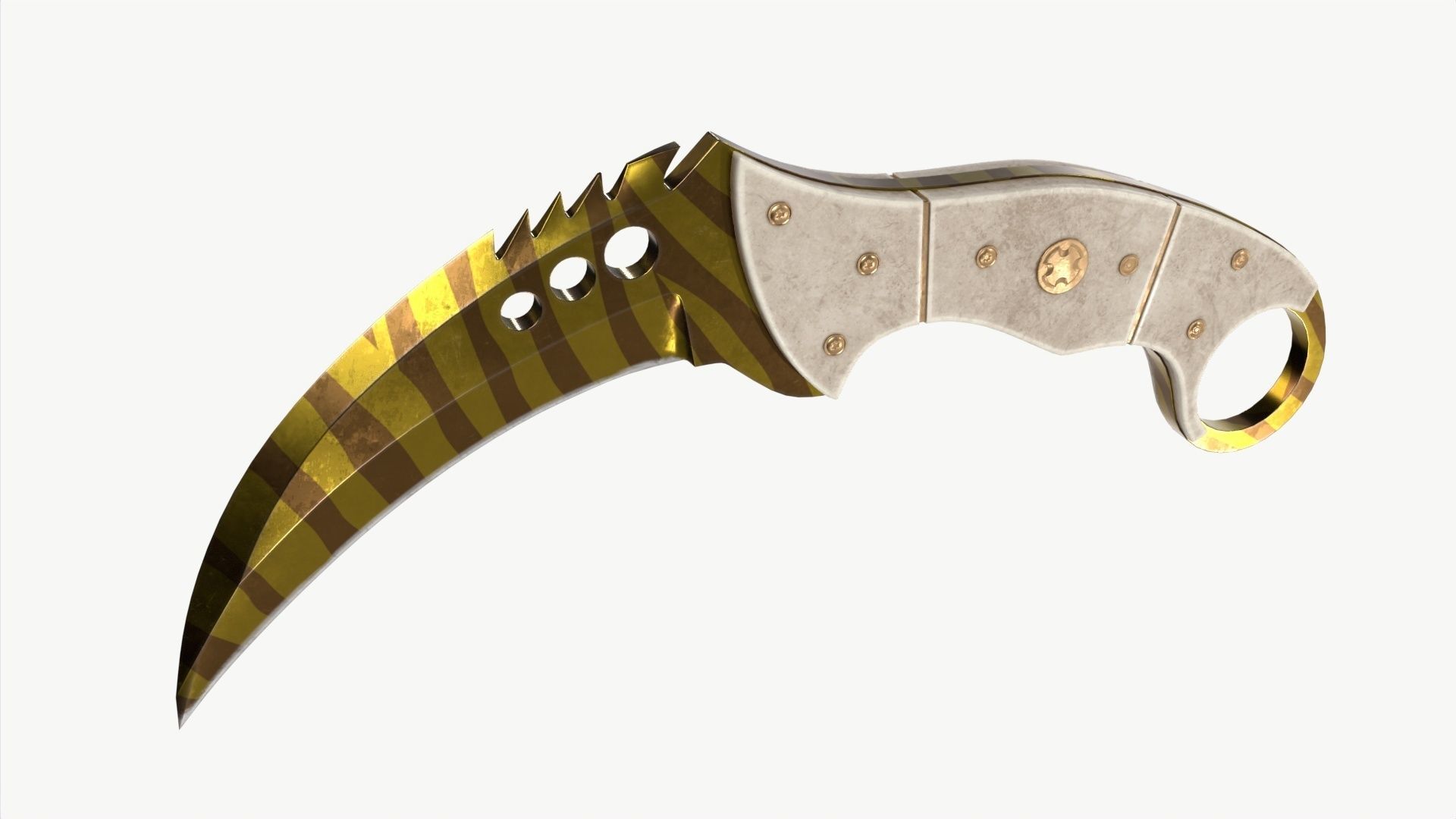 Talon Knifes Set 3D model_9