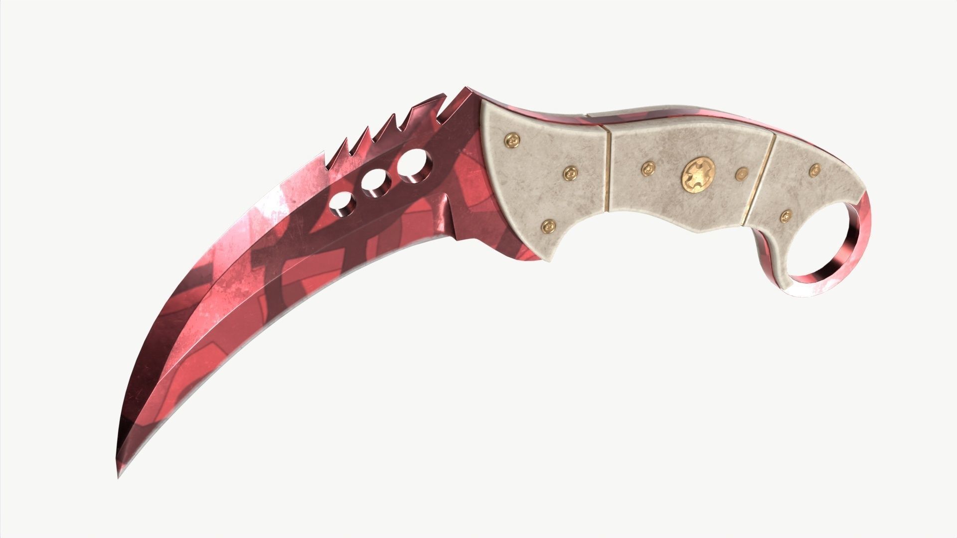 Talon Knifes Set 3D model_4