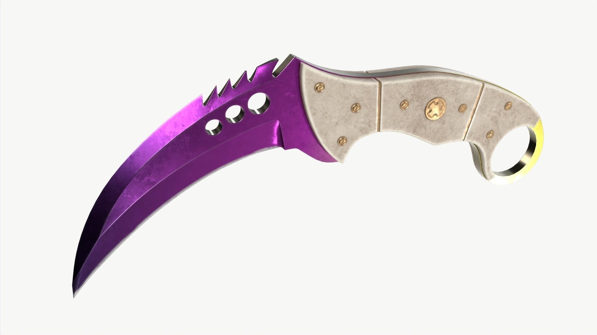 Talon Knifes Set 3D model_3
