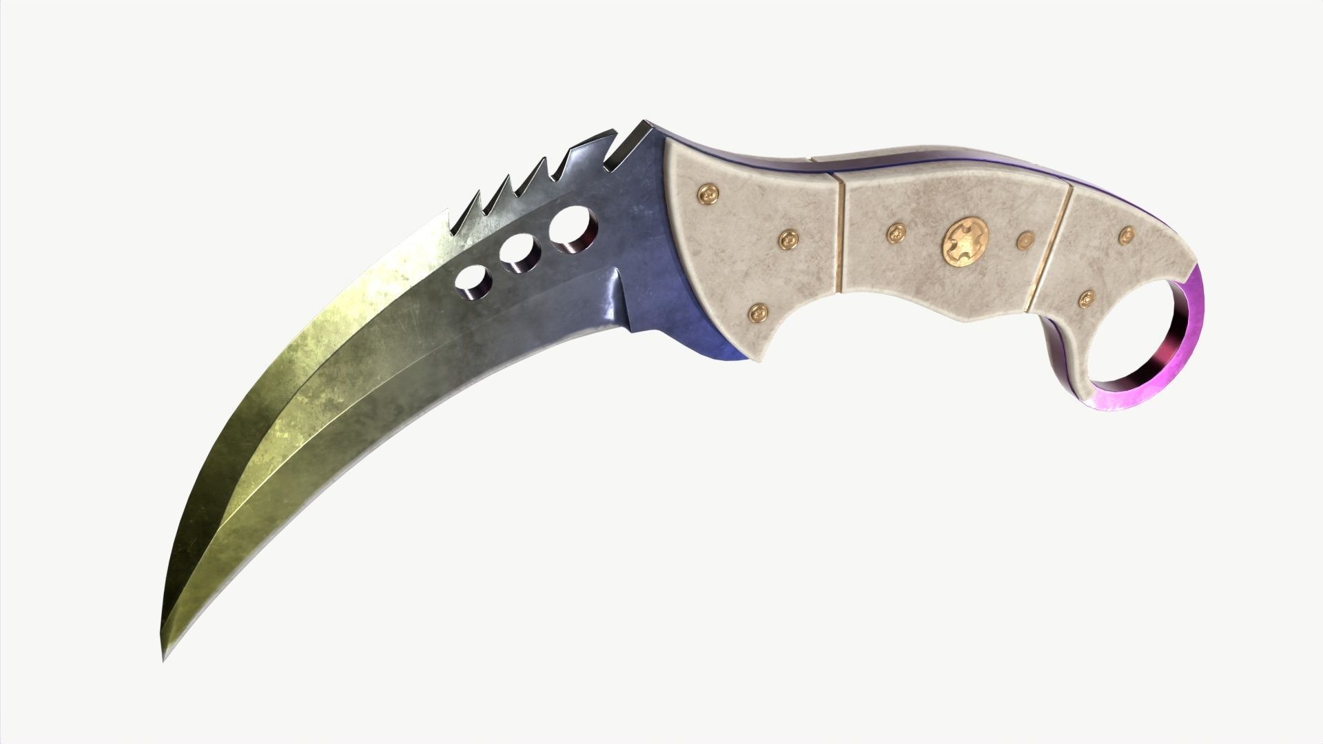 Talon Knifes Set 3D model_7