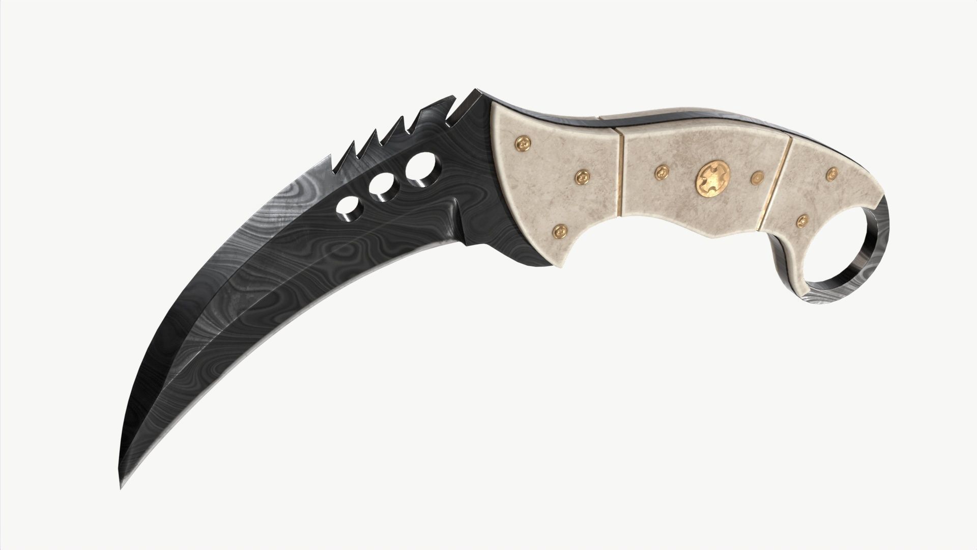 Talon Knifes Set 3D model_10