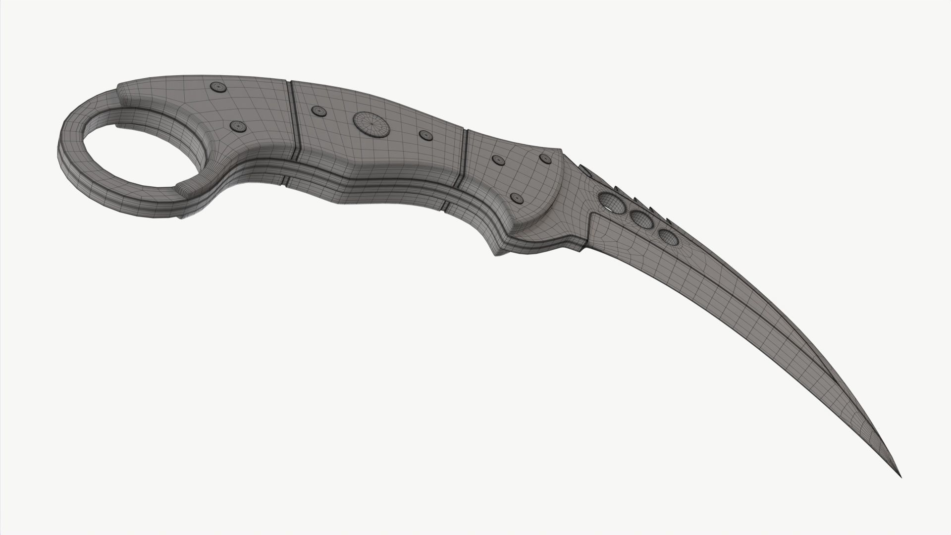 Talon Knifes Set 3D model_16