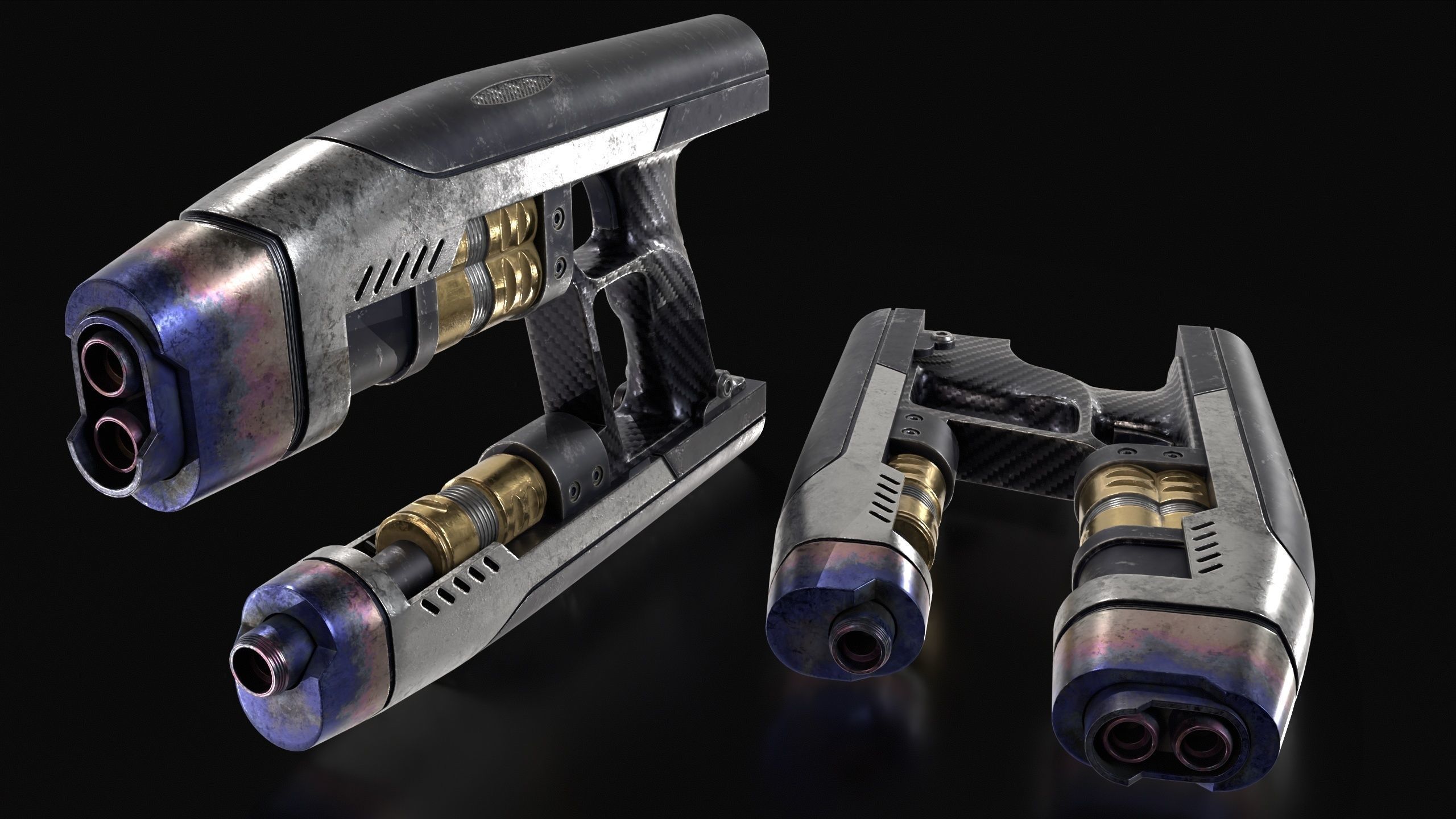 Star-Lord Blaster 3D model_10