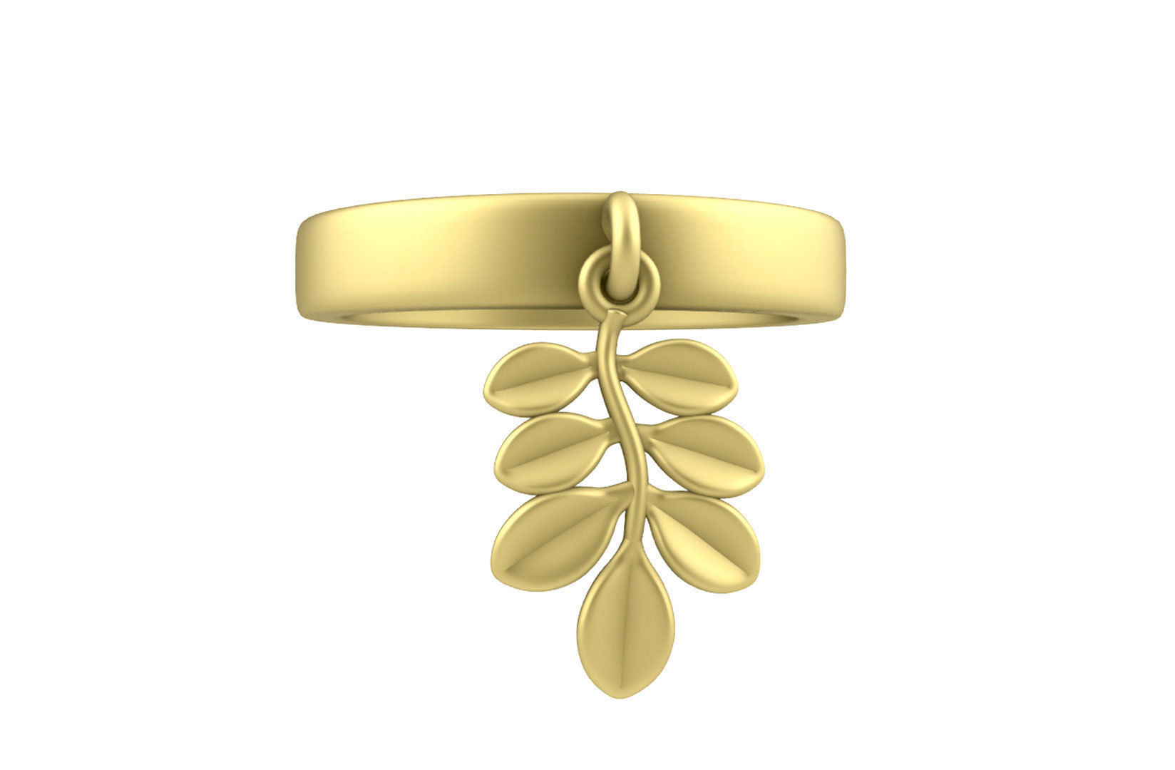 Leaf Charm Set - Ash Tree Leaf Charm for Ring Earrings Bracelet 3D print model_10